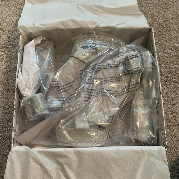 ANTONIO MELANI Silver Metallic Platform Sandals main image 1